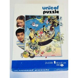 Vintage Unicef Puzzle The World's Children Code 7700 208 Pieces 43x47cm